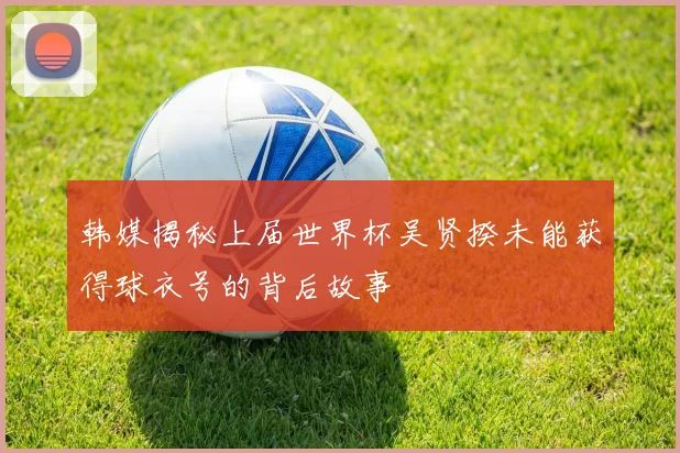 韩媒揭秘上届世界杯吴贤揆未能获得球衣号的背后故事